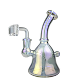 6" ELECTROPLATED FAT BELLY MINI RIG WATER PIPE